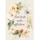Carte Avec Message Cadre bordé de fleurs à l'aquarelle
