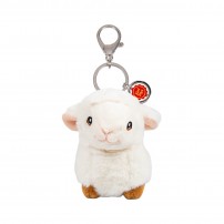 Porte-cl&eacute;s/porte-sac en peluche &laquo; Petit mouton &raquo;