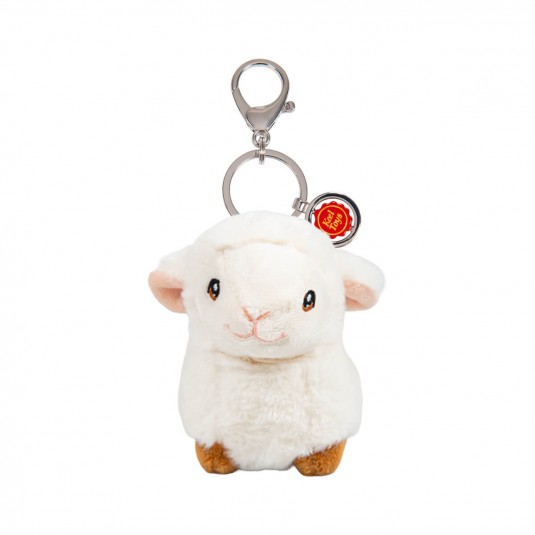 Porte-cl&eacute;s pour sac en peluche &laquo; Petit mouton &raquo;