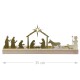 Bougeoir silhouette « Crèche » doré