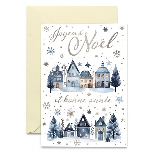 Carnet JN/BA - Village de No&euml;l &agrave; l'aquarelle