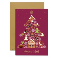 Carnet Jn Sapin compos&eacute; de symboles de No&euml;l