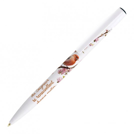 Stylo oiseau "Les bont&eacute;s du Seigneur"
