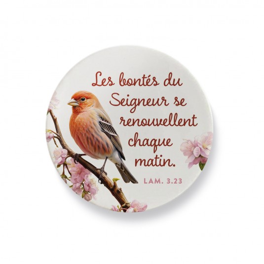 Magnet oiseau "Les bont&eacute;s du Seigneur"