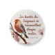 Magnet oiseau "Les bontés du Seigneur"