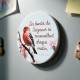 Magnet oiseau "Les bontés du Seigneur"