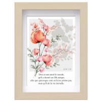 Mon cadre inspiration - Fleurs roses et oranges