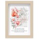Mon cadre inspiration - Fleurs roses et oranges
