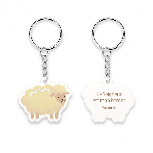 Porte-cl&eacute; PVC Mouton - Psaume 23
