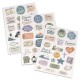 Lot de 3 planches d'autocollants - motifs ados