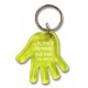 Porte clé main (jaune)