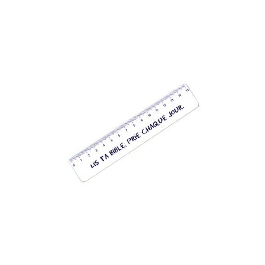 Règle 15 cm Lis ta Bible, prie chaque jour