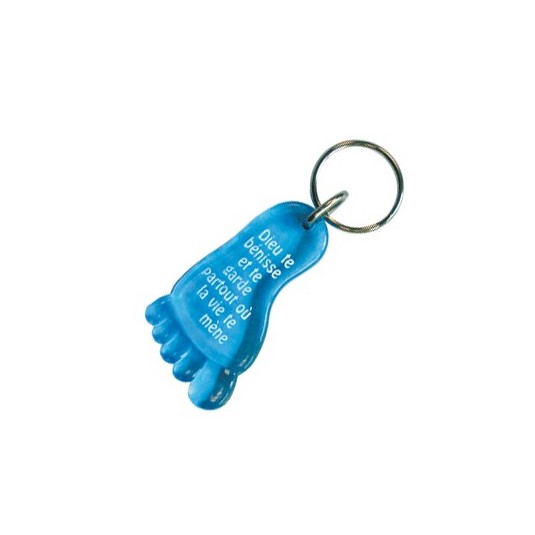 Porte-clés Pied bleu