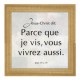 Céramique avec cadre en pin 