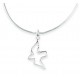 Collier pendentif colombe argent