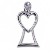 Pendentif ange coeur