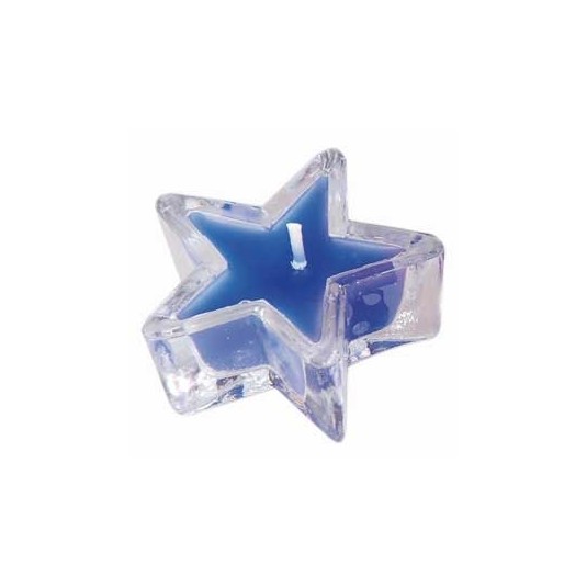 Bougeoir étoile En Verre Multicolore Et Métal Noir - 10 X 17 Pouces, Déco Intemporelle