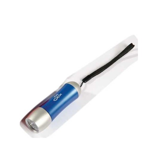 Lampe de poche bleue 9 x 3 cm