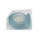 Bougeoir forme transparent 6,5 cm