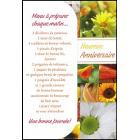 Cartes doubles anniversaire