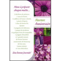 Cartes doubles anniversaire