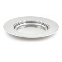 ASSIETTE A PAIN ALU ARGENTE  Diamètre 26 cms