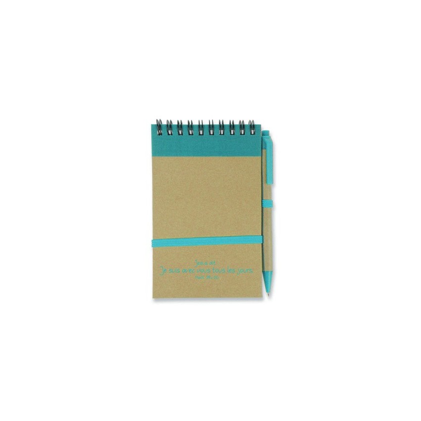 Block Note Reading Note Bleu Bloc note bleu/brun Je suis avec vous...( recyclable)