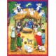 Carte de l'avent Crèche déssinée