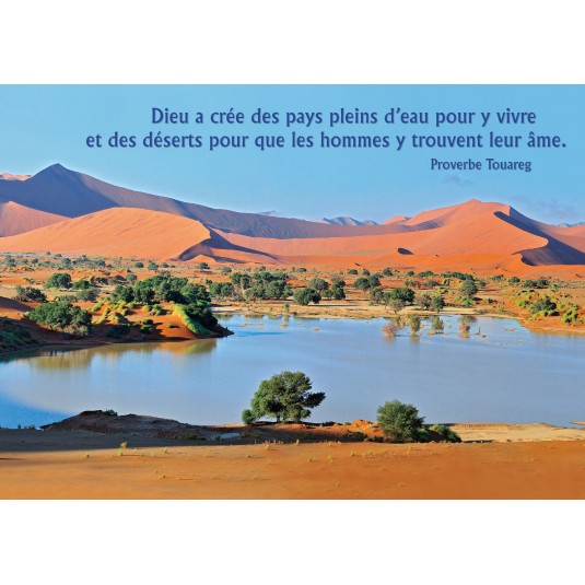 Carte Citation Oasis Dans Desert