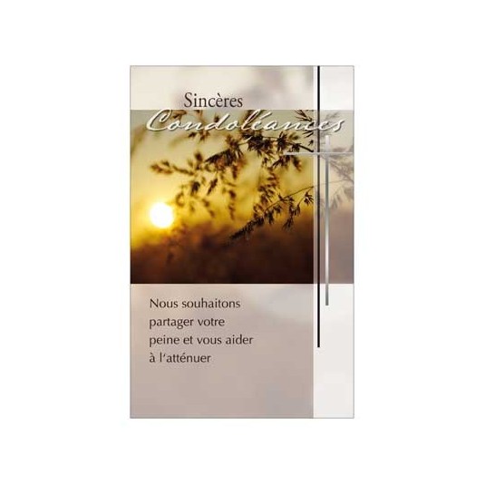 Mignonnettes Condol&eacute;ances Herbes au couchant