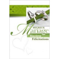 CARNET HM : Alliances en or blanc autour tige verte