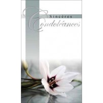 CARNET SC : Lys blanc, croix