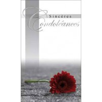 CARNET SC : Marguerite rouge, croix