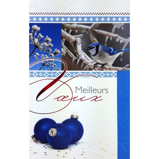 Mignonnette Mv Oiseau et boules bleues