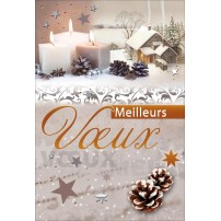 CARNET FA : MV Bougies, maison et pomme de pins