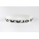 Bracelet WWJD blanc taille unique silicone largeur 1cm