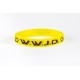 Bracelet WWJD jaune taille unique silicone largeur 1cm