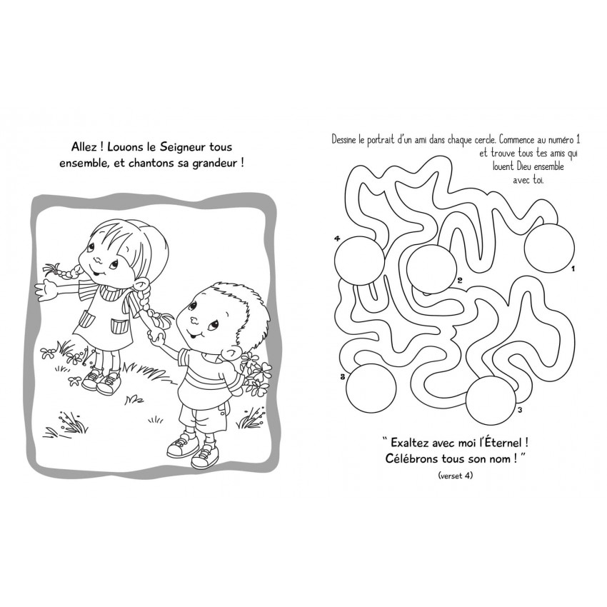 Dieu Est Bon Ps 34 Album Jeux Et Coloriage