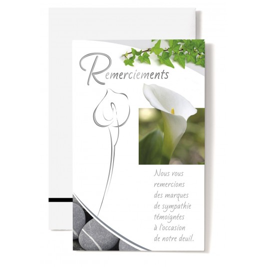 Mignonnettes Rsc Arum et galets (Remerciements)