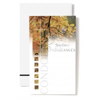 CARNET SC : Arbre &agrave; l'automne feuilles d&eacute;coup&eacute;es