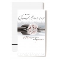 CARNET SC : Fleurs rose, galets