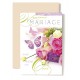 CARNET HM : OUI, bouquet de roses rose et papillon