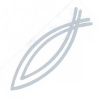 Autocollant Ichthus réfléchissant