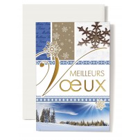 CARNET FA : MV Paysge, sapins enneig&eacute;s, flocons