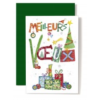 CARNET FA : MV Cadeaux, sapins, tons vert