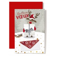 CARNET FA : MV Renne portant un cadeau