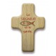 Mini-croix bois "Le Seigneur te bénit et te garde."