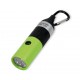 Lampe de poche LED porte-clé verte, piles incluses, boite carton