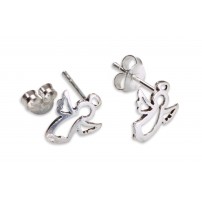 Boucles d'oreilles anges argent