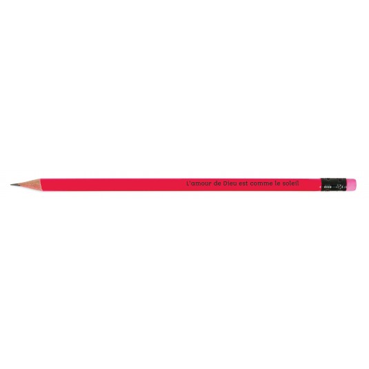 Crayon de papier rose fluo